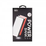 Wholesale 10000 mAh Flashlight LED Light Portable Charger External Battery Power Bank (White)